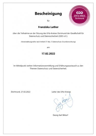 2022.02.: Datenschutz und Datensicherheit