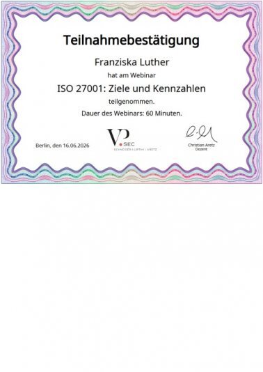 ISO 27001: Ziele und Kennzahlen