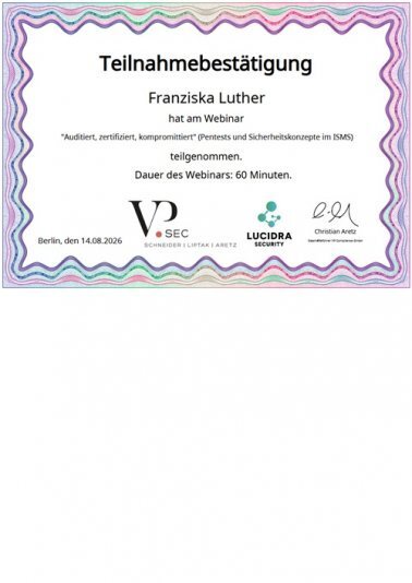 Pentests und Sicherheitskonzepte im ISMS