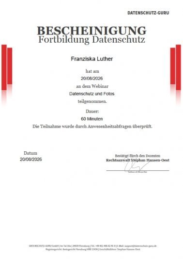 Datenschutz und Fotos