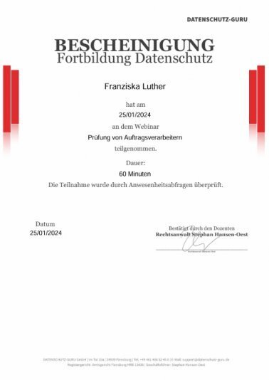 Prüfung von Auftragsverarbeitern