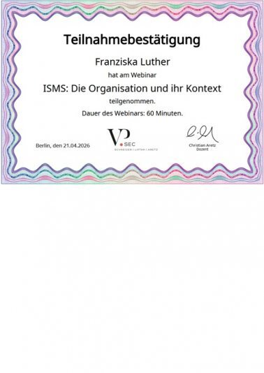 ISO 27001: Organisation & Kontext